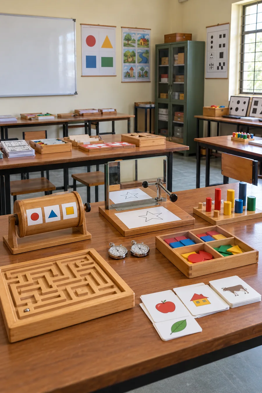 Educational psychology laboratory apparatus and learning materials